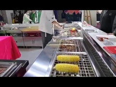 6Grill électrique en acier inoxydable sans fumée pour restaurant